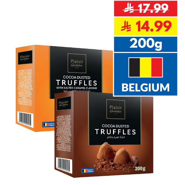 Plaisir Quotidien Cocoa Dusted Truffles/ with Salted Caramel Flavour