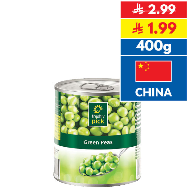 Freshly Pick Green Peas in Brine