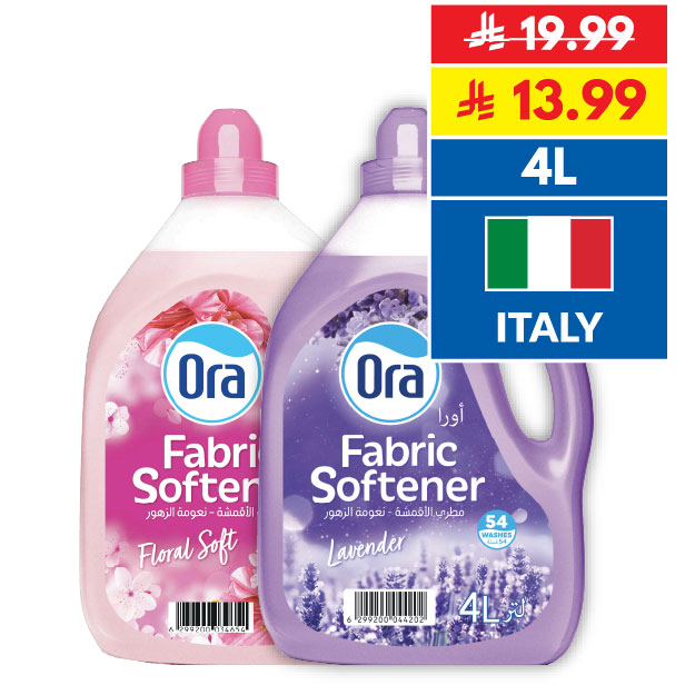 Ora Assorted Fabric Softener 4L