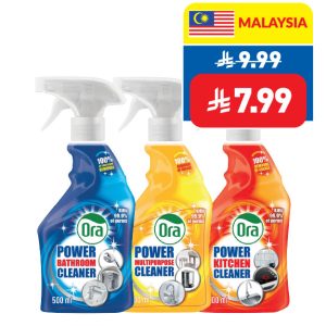 Ora Power Antibacterial Multipurpose/ Bathroom/ Kitchen Cleaner 500ml Ora Power Antibacterial Multipurpose/ Bathroom/ Kitchen Cleaner 500ml