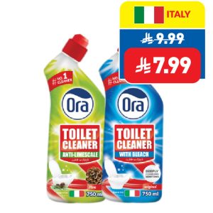 Ora Toilet Cleaner with Bleach/ Anti-Limescale 750ml