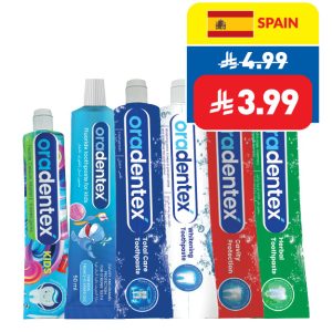 Oradentex Assorted Toothpaste 50ml – 75ml