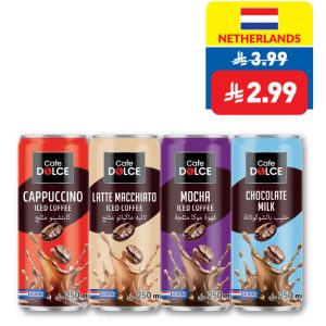 Cafe Dolce Assorted Coffee/ Chocolate Milk Can Drinks 250ml Cafe Dolce Assorted Coffee/ Chocolate Milk Can Drinks 250ml