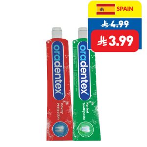 Oradentex Assorted Toothpaste 75ml Oradentex Assorted Toothpaste 75ml