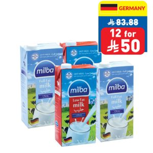 Milba Milk UHT Full Fat Original/ Low Fat 1L Milba Milk UHT Full Fat Original/ Low Fat 1L