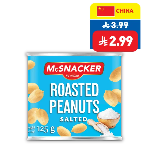 McSnacker Roasted Salted Peanuts 125g