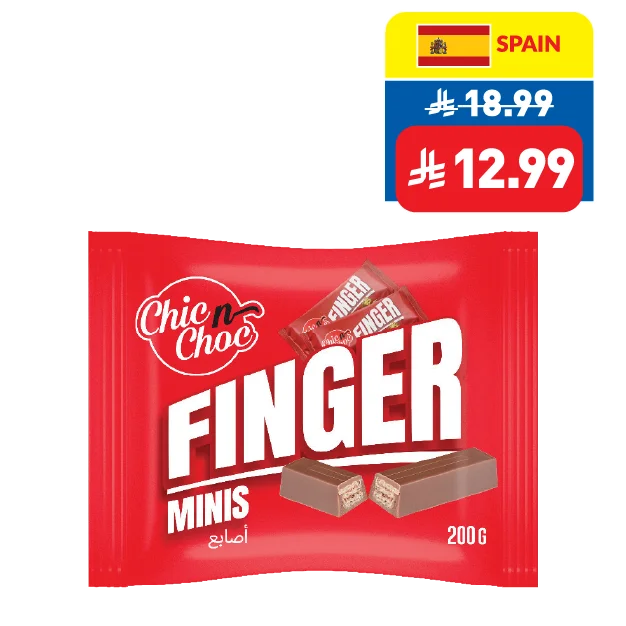 Chic n Choc Finger Minis – 2 Fingers 200g