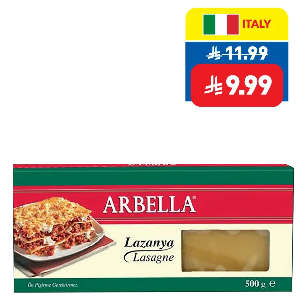 Arbella Lasagne Sheets 500g