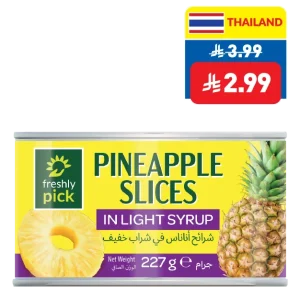 Freshly Pick Pineapple Chunks/ Slices in Light Syrup 227g Freshly Pick Pineapple Chunks/ Slices in Light Syrup 227g