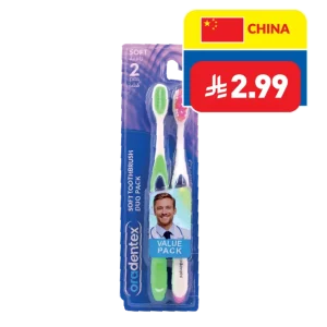 Oradentex Assorted Toothbrush 2 Pcs Oradentex Assorted Toothbrush 2 Pcs