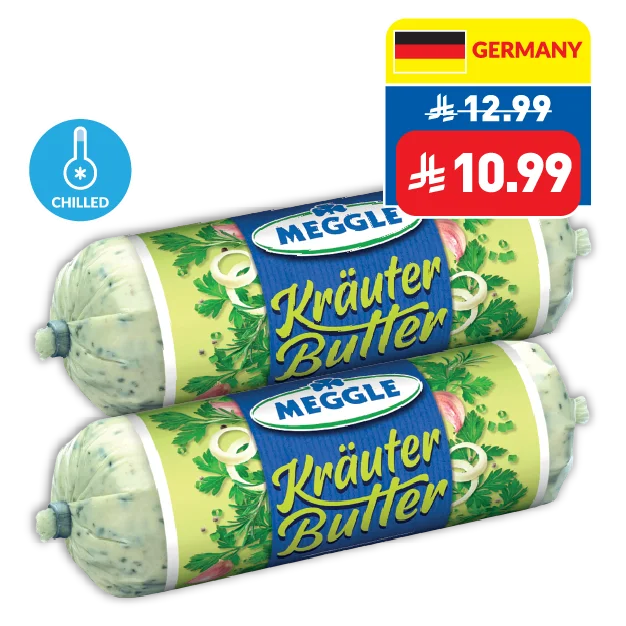 Meggle Herb and Garlic Butter 125g