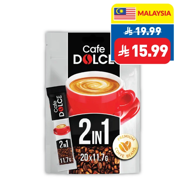 Café Dolce 2 in 1 Coﬀee Mix 20’s x 11.7g