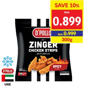 D’Pollo Zinger Spicy Chicken Strips 300g