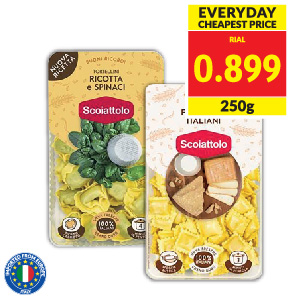 Scoilatollo Tortellini Ricotta/ Raviolini 5 Cheeses