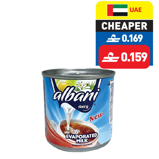 Albani Evaporated Milk Light 170g