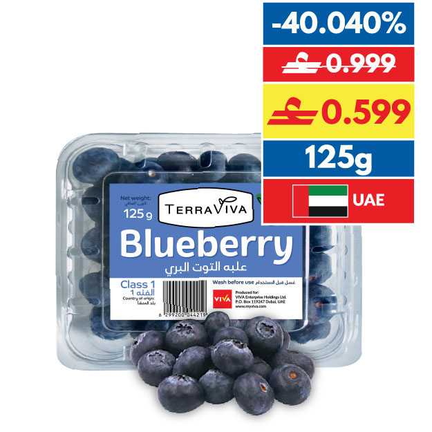 Terraviva Blueberry 125g/pc