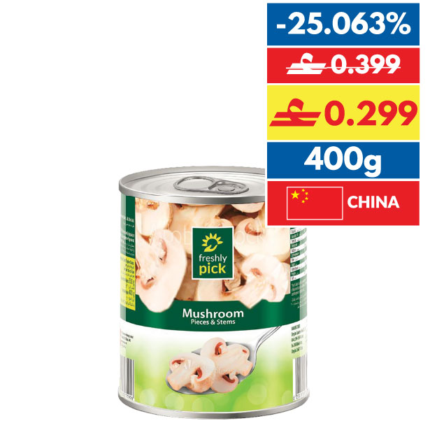 Freshly Pick Mushroom Pieces & Stem