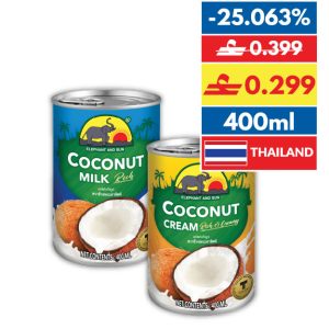 Elephant & Sun Coconut Milk Lite 400Ml