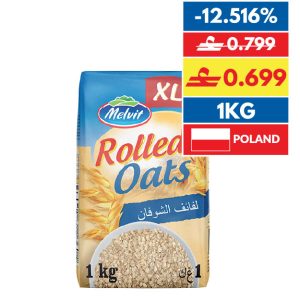 Melvit Oat Flakes Rolled Oats XL 1 kg