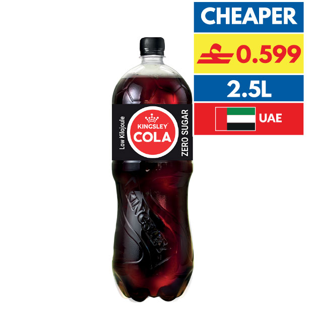 Kingsley Cola/ Orange/ Coke Zero 2.5L PET
