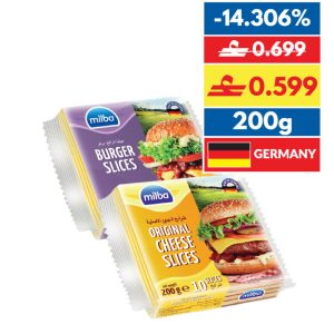 Milba Cheese/ Burger/ Toast Light Slices