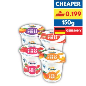 Fru Fru Assorted Flavoured Yoghurt 150g