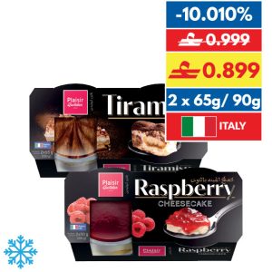 Plaisir Quotidien Tiramisu/ Raspberry Cheesecake