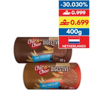 Chic n Choc Digestive Biscuits Dark/ Milk Chocolate 300g
