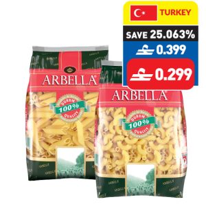 Arbella Penne Rigate/ Spaghetti/ Elbow 500g