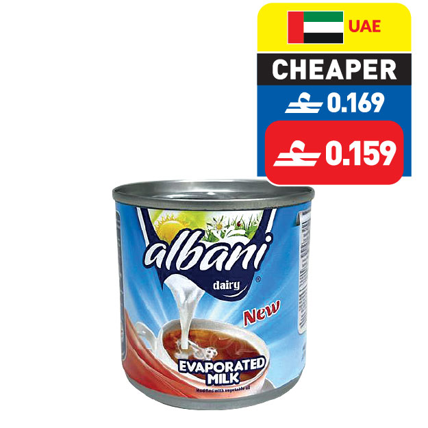 Albani Evaporated Milk Light 170g