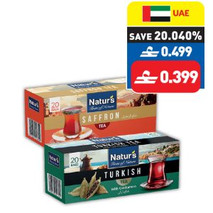 Natur’S Turkish Tea/ Saffron Tea 20’s