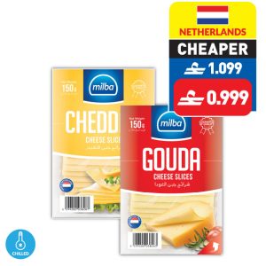 Milba Cheddar/ Gouda Cheese Slices 150g