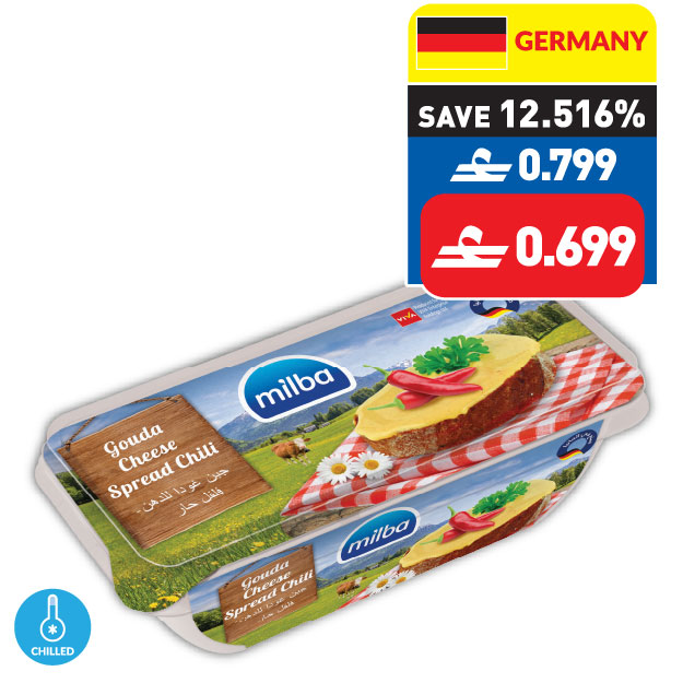 Milba Gouda Cheese Spread Chili 200g