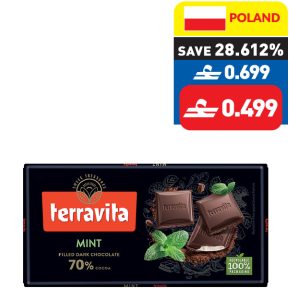 Terravita Dark Chocolate Peppermint 95g