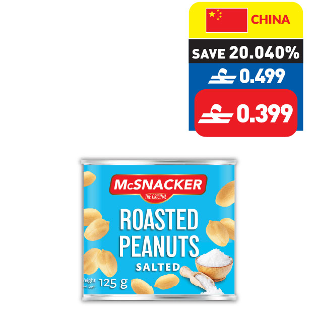McSnacker Roasted Peanuts 125g