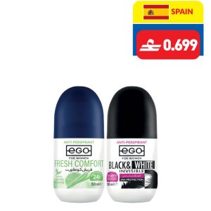 Ego Anti-Perspirant Roll On Fresh Comfort/ Black & White 50ml