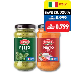 Giovanni Assorted Pesto Sauce 190g Giovanni Assorted Pesto Sauce 190g