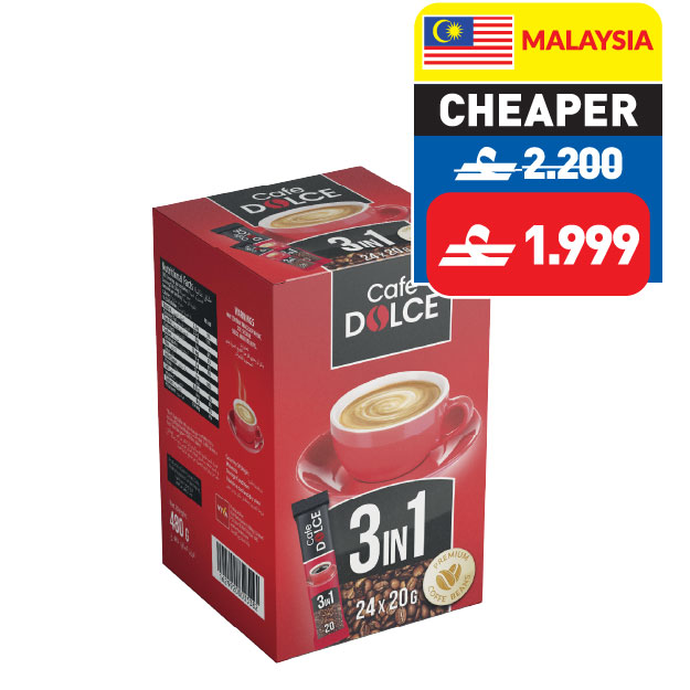 Café Dolce 3in1 Coffee Mix 24’s x 20g Café Dolce 3in1 Coffee Mix 24’s x 20g