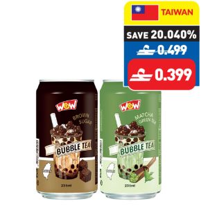 WOW Assorted Bubble Tea 235ml WOW Assorted Bubble Tea 235ml