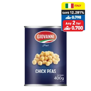 Giovanni Chick Peas/ Lentils 400g Giovanni Chick Peas/ Lentils 400g