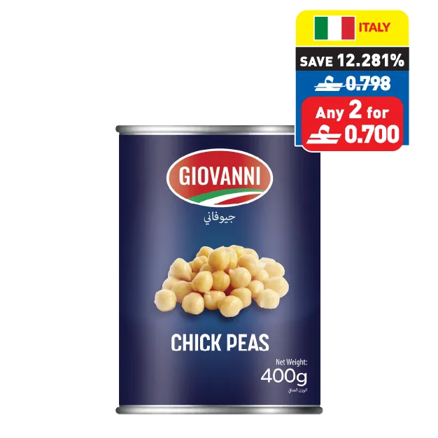 Giovanni Chick Peas/ Lentils 400g Giovanni Chick Peas/ Lentils 400g