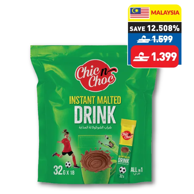 Chic n Choc Malted Chocolate Drink 18’s x 32g Chic n Choc Malted Chocolate Drink 18’s x 32g