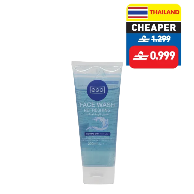 Ego Face Wash Refreshing/ Gentle/ Face Scrub 200ml Ego Face Wash Refreshing/ Gentle/ Face Scrub 200ml