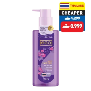 Ego Anti Hair Fall/ Detox Micellar Shampoo/ Conditioner 500ml Ego Anti Hair Fall/ Detox Micellar Shampoo/ Conditioner 500ml