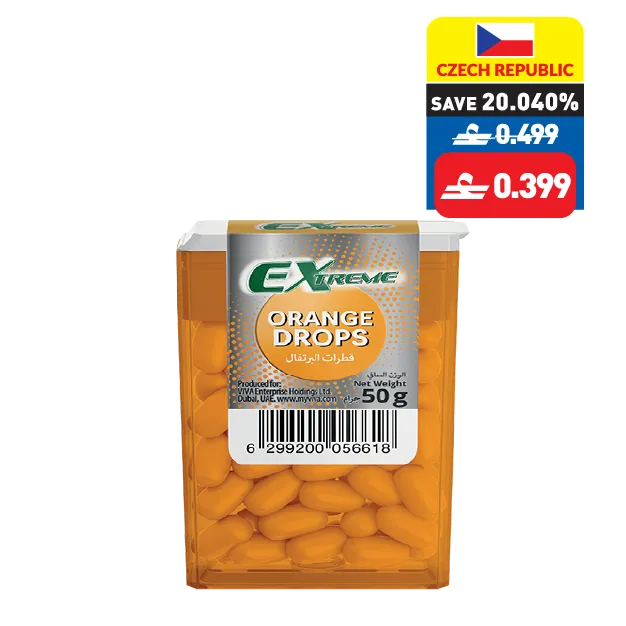 Extreme Mint/ Orange Drops 50g Extreme Mint/ Orange Drops 50g