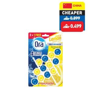 Ora Juicy Lemon/ Pine Toilet Rim Block 3 x 60g Ora Juicy Lemon/ Pine Toilet Rim Block 3 x 60g