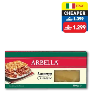Arbella Lasagne Sheets 500g Arbella Lasagne Sheets 500g