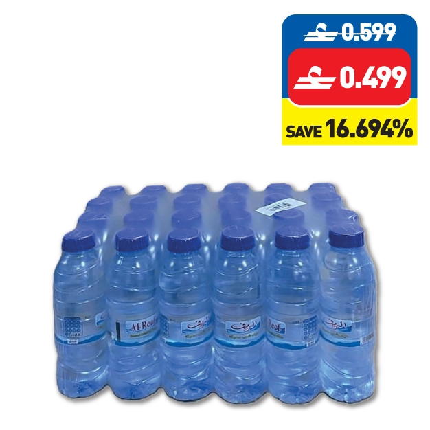 اﻟﺒﻴﺎن ﻗﺎرورة ﻣﺎء Al Reef Bottled Water 24 x 250ml