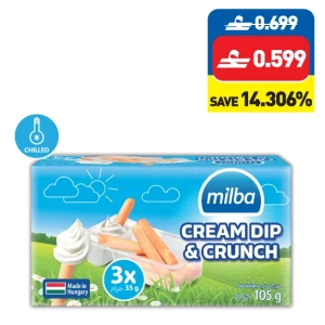 Milba Cream Dip & Crunch 3 x 35g
