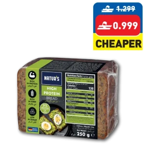 Natur’s High Protein Bread 250g